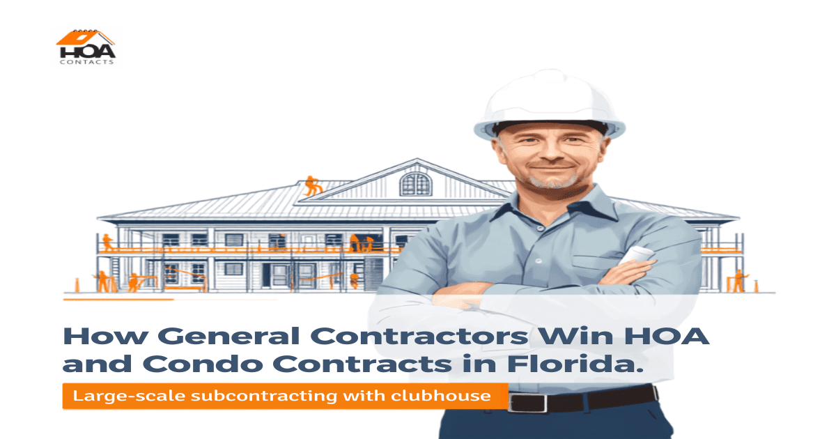 How general contractors win HOA and condo contracts in Florida